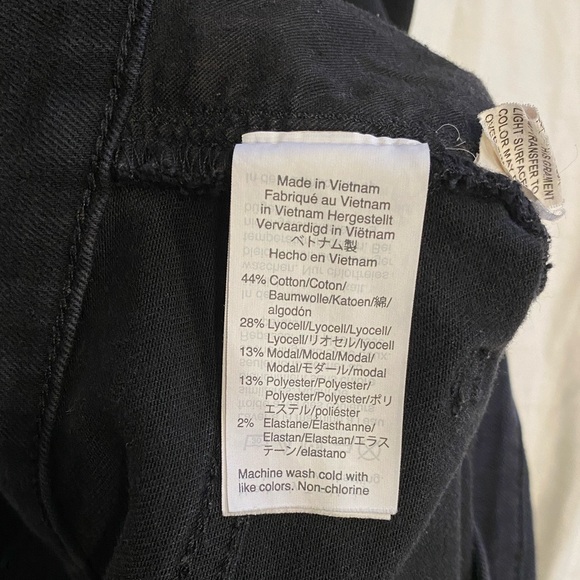 Madewell 9” mid rise skinny jeans black size 27 - Picture 5 of 5